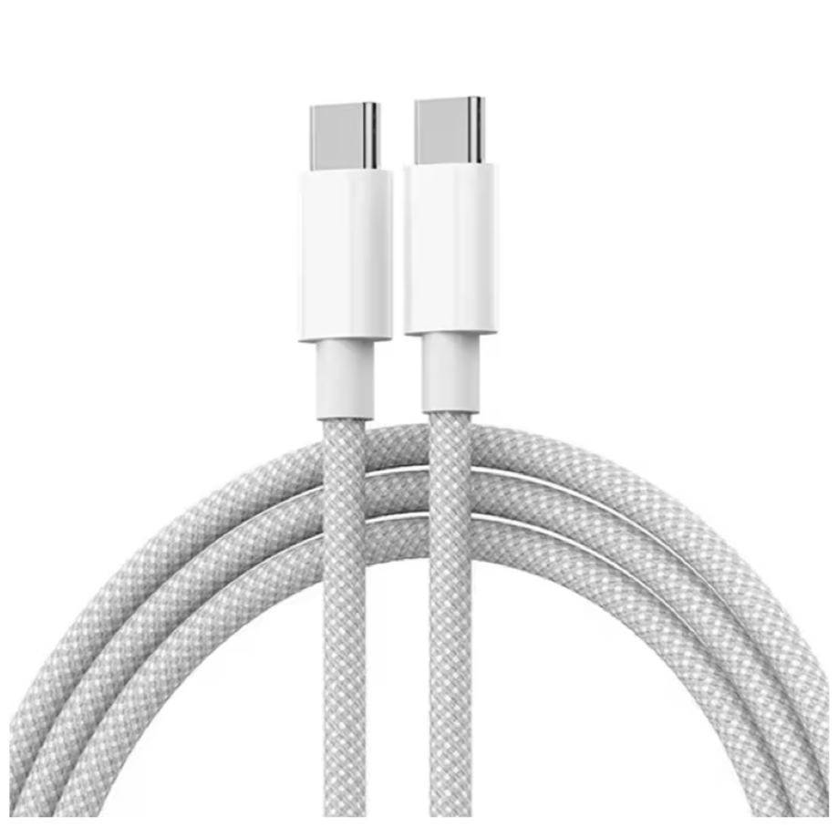 Usb C to Type C Fast Charging PD 60W Mobile Phone Date Cable For Iphone15 Android Samsung Huawei Type C Braided Charger Cable