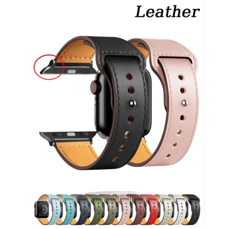 Leather strap For Apple watch band