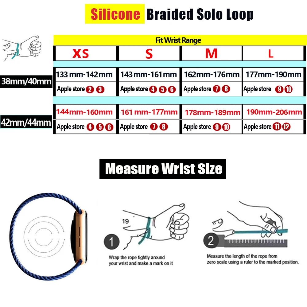 Solo Loop strap For Apple Watch Band 45mm 49mm 44mm 41mm 40mm silicone Elastic Belt bracelet iWatch Series 3 5 SE 6 7 8 ultra