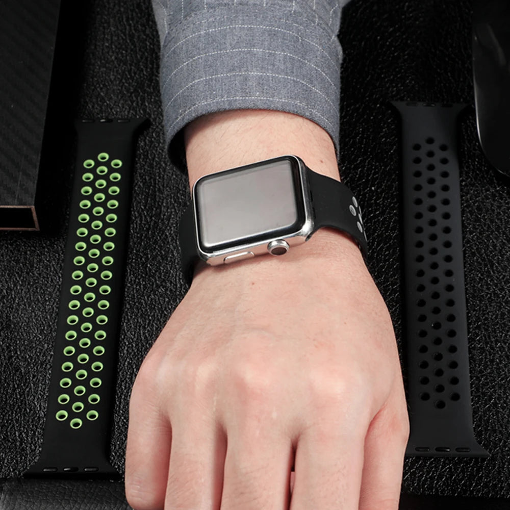 Solo Loop strap For Apple Watch Band 45mm 49mm 44mm 41mm 40mm silicone Elastic Belt bracelet iWatch Series 3 5 SE 6 7 8 ultra