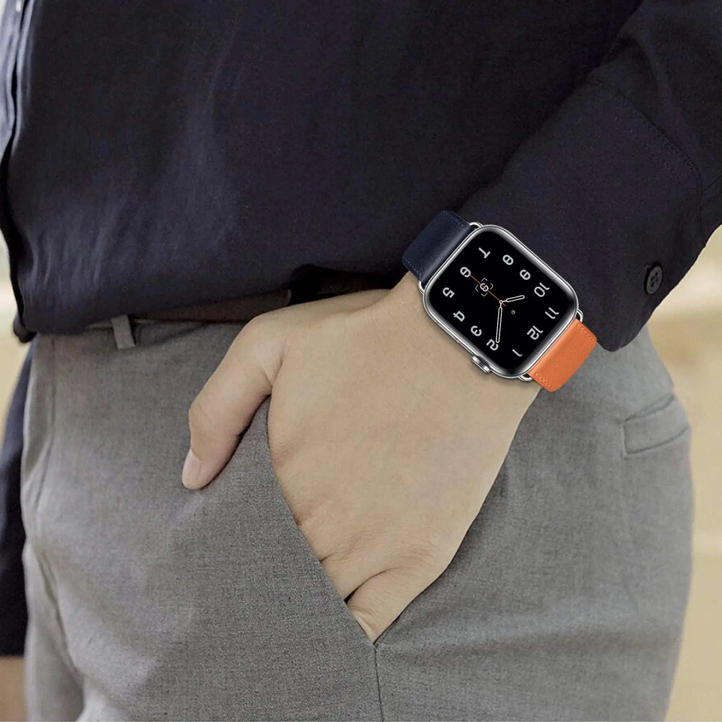 Leather Strap For Apple Watch Band