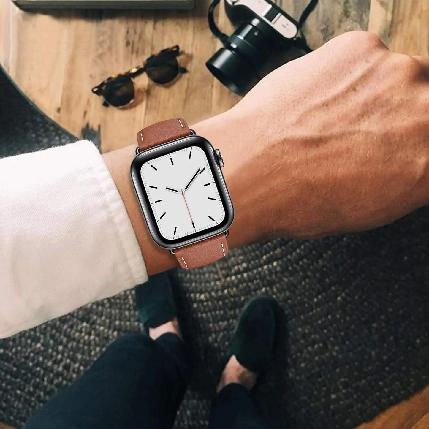 Leather Strap For Apple Watch Band