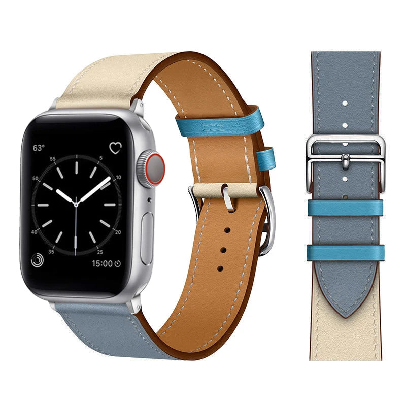 Leather Strap For Apple Watch Band