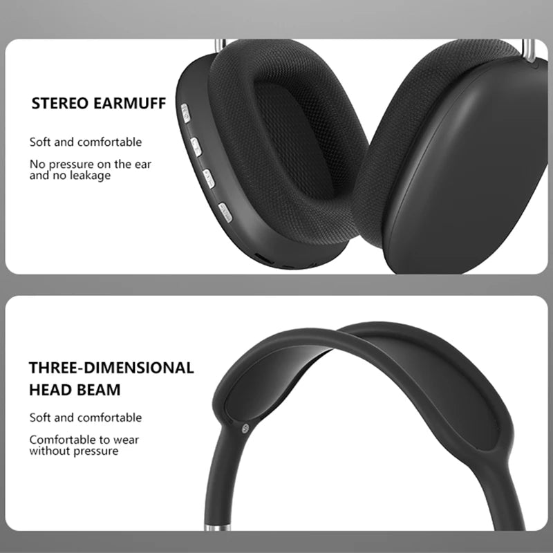 XiaoMi P9 Pro Max Wireless Bluetooth Headphones Noise Cancelling Earphones Sports Gaming Headset For Apple Android phones