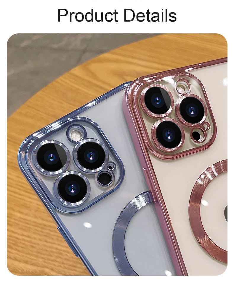 Magnetic Plating Case For iPhone