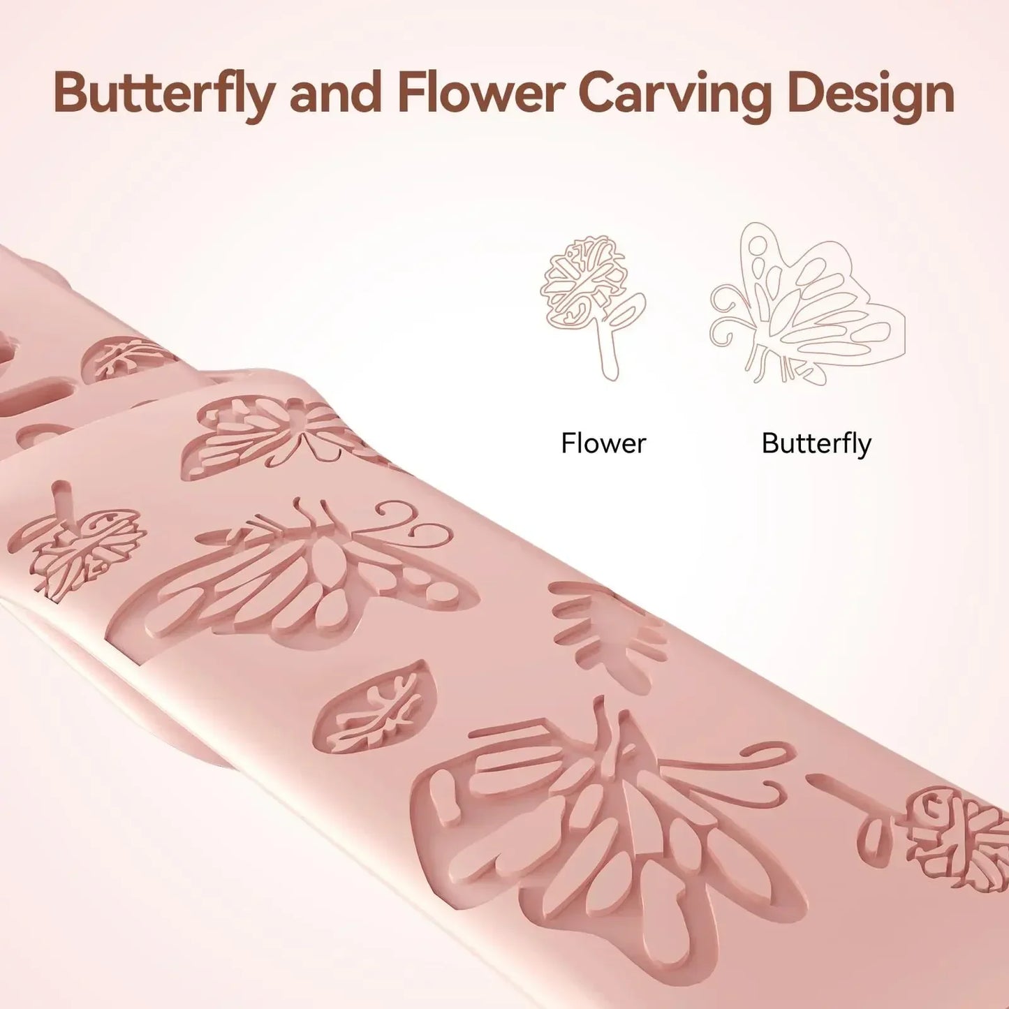 Floral Engraved Strap For Apple Watch Band