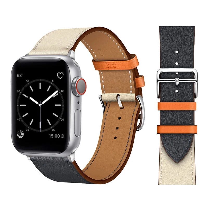 Leather Strap For Apple Watch Band