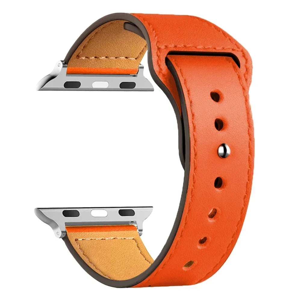 Leather strap For Apple watch band
