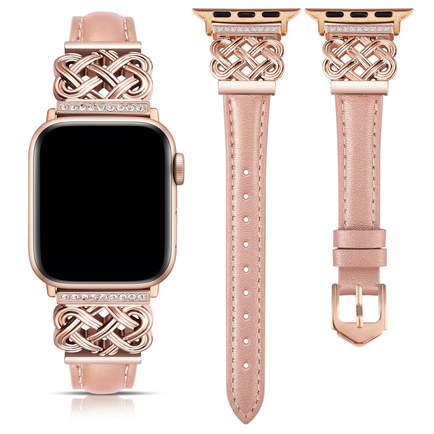 Leather strap apple watch