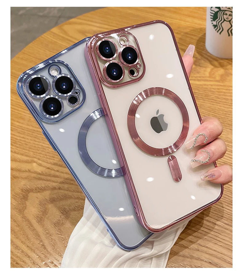 Magnetic Plating Case For iPhone