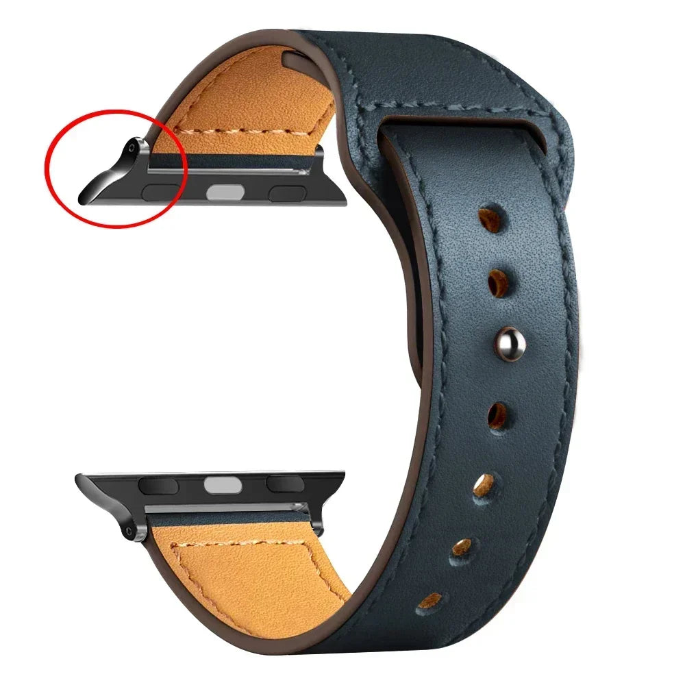 Leather strap For Apple watch band