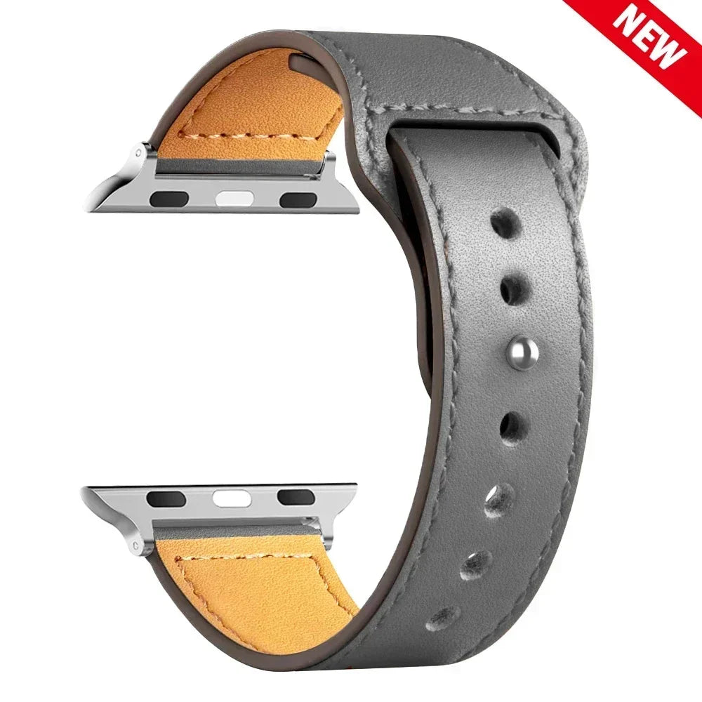 Leather strap For Apple watch band