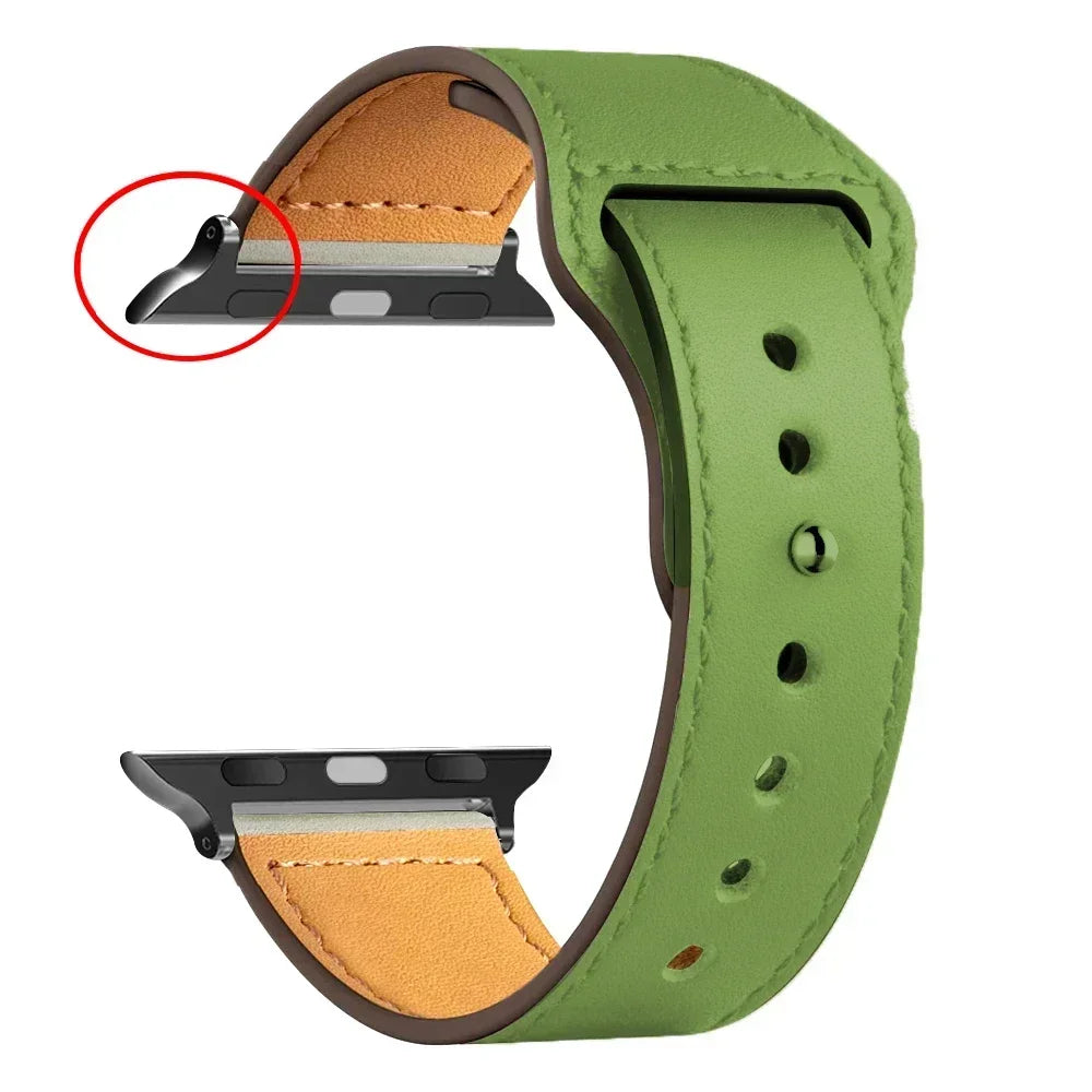 Leather strap For Apple watch band