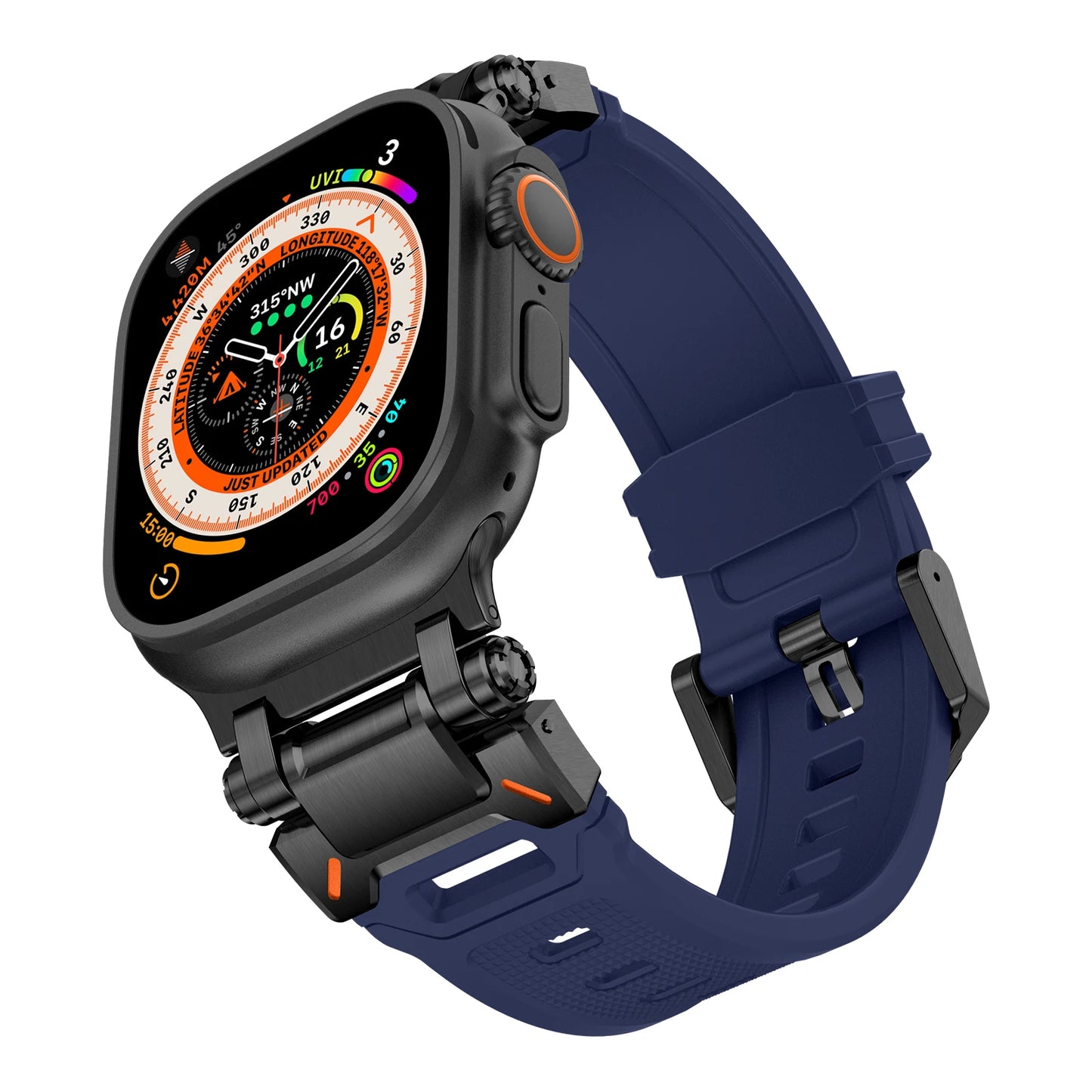 Metal+Silicone Strap For Apple Watch Ultra Band