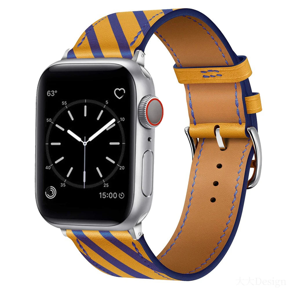 Leather Strap For Apple Watch Band