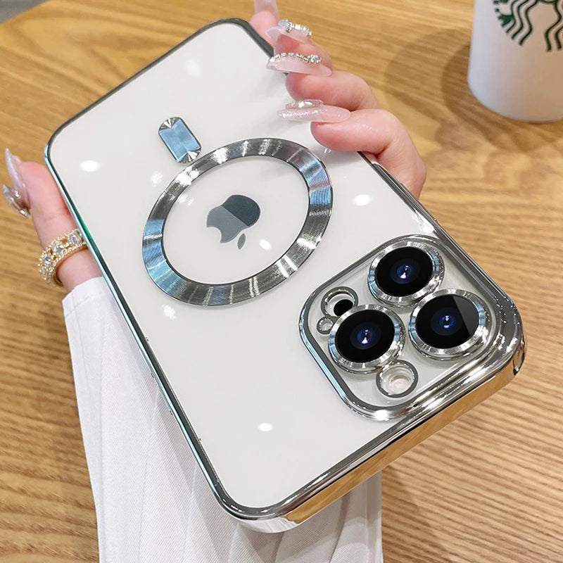 Magnetic Plating Case For iPhone