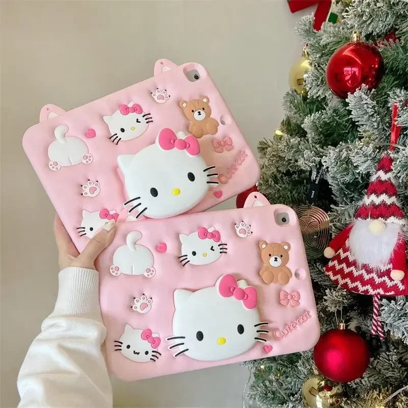 Hello Kitty Table Case for iPad Pro 11 inch 22 21 20 mini Silicone Tablet Cover For iPad 9.7 5th 6th 10.2 9th 8th 7th 10th Funda