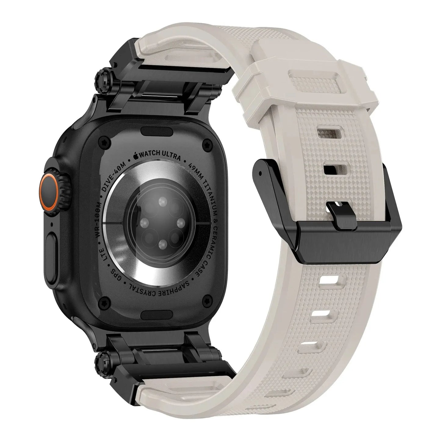 Metal+Silicone Strap For Apple Watch Ultra Band