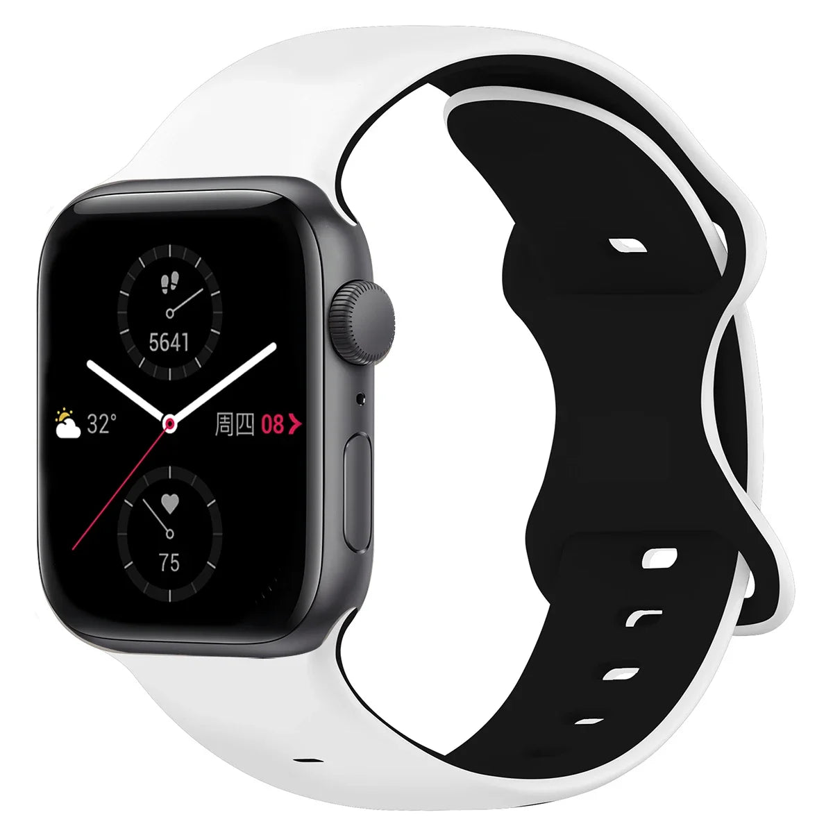 Two-Tone Sports Silicone Strap For Apple Watch
