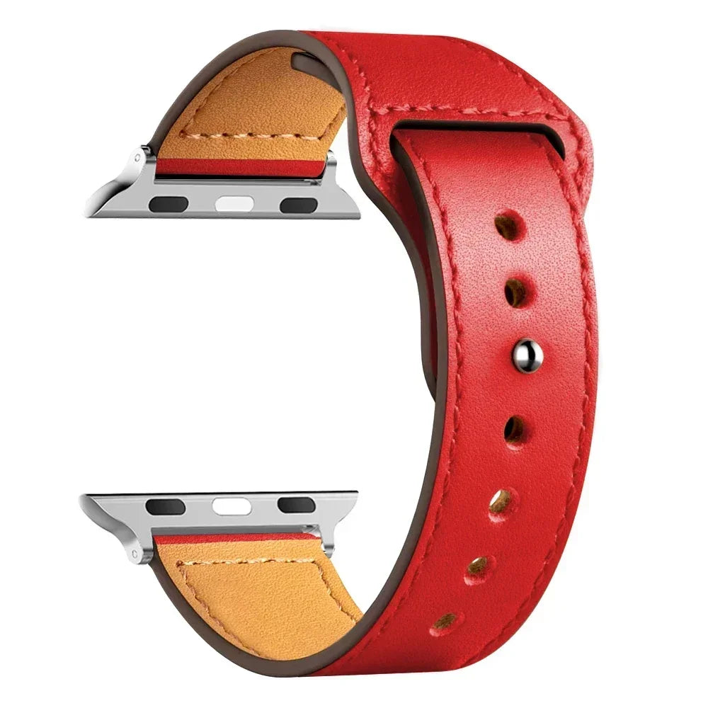 Leather strap For Apple watch band