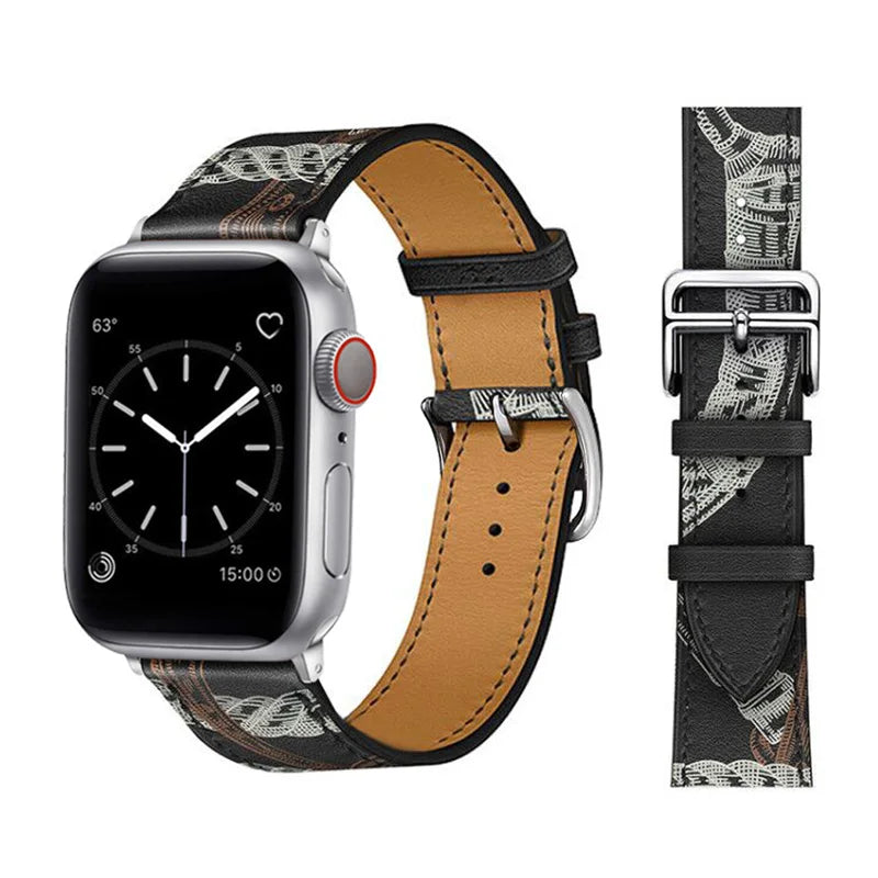 Leather Strap For Apple Watch Band