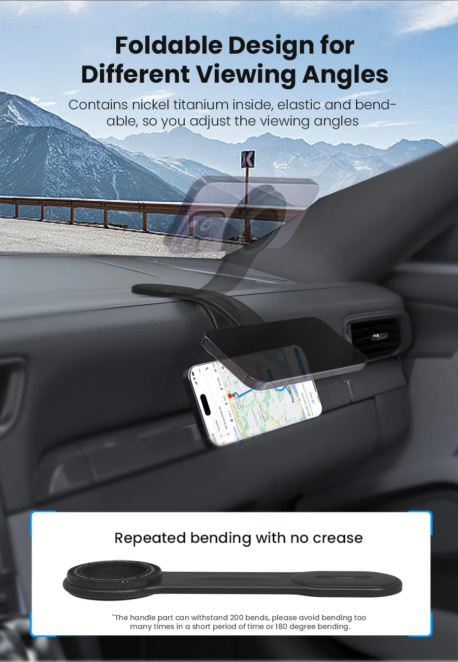 Magnetic Holder Car Phone Holder Stand Foldable Telephone Support Mount for Iphone 12 13 14 15 Pro Max For Samsung S23
