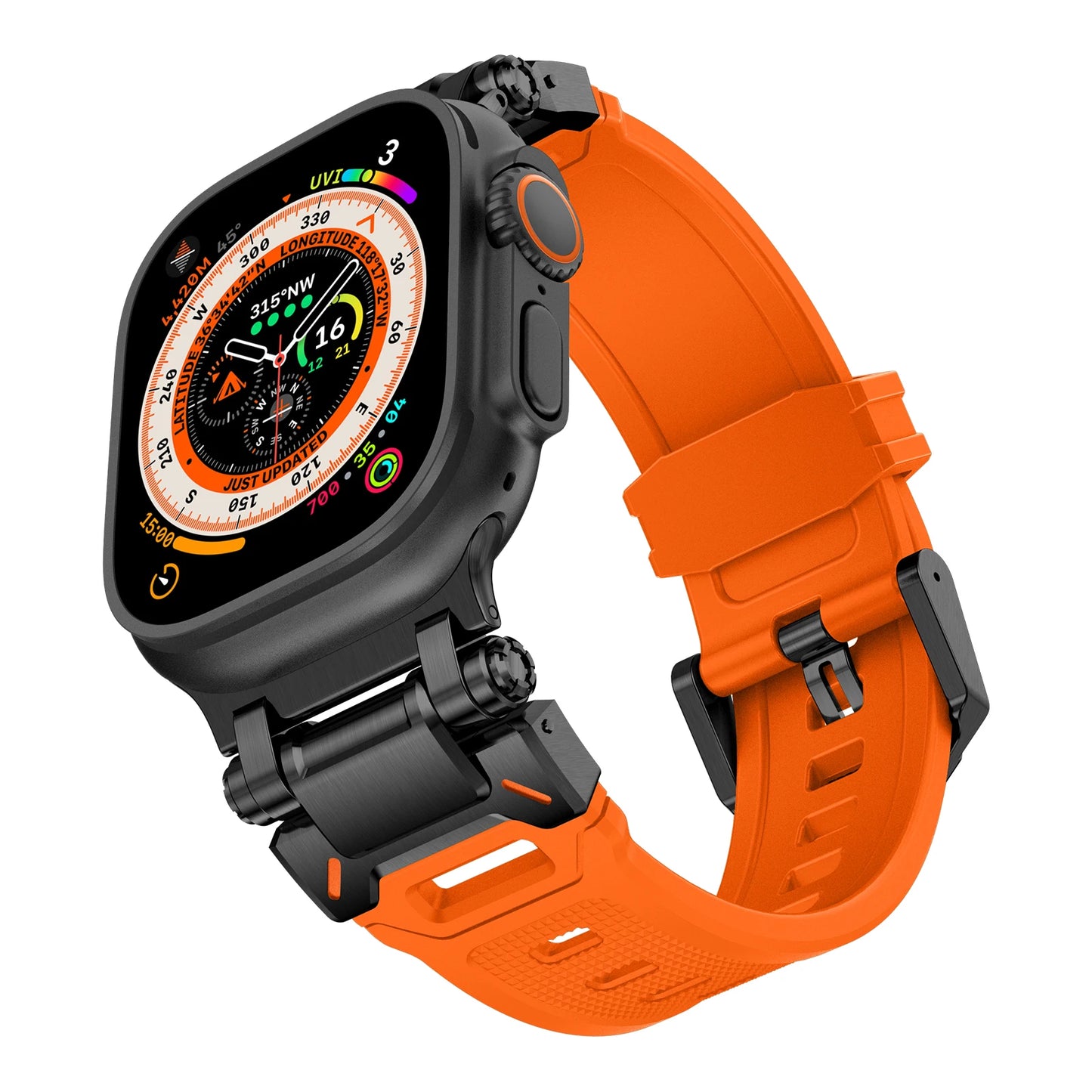 Metal+Silicone Strap For Apple Watch Ultra Band