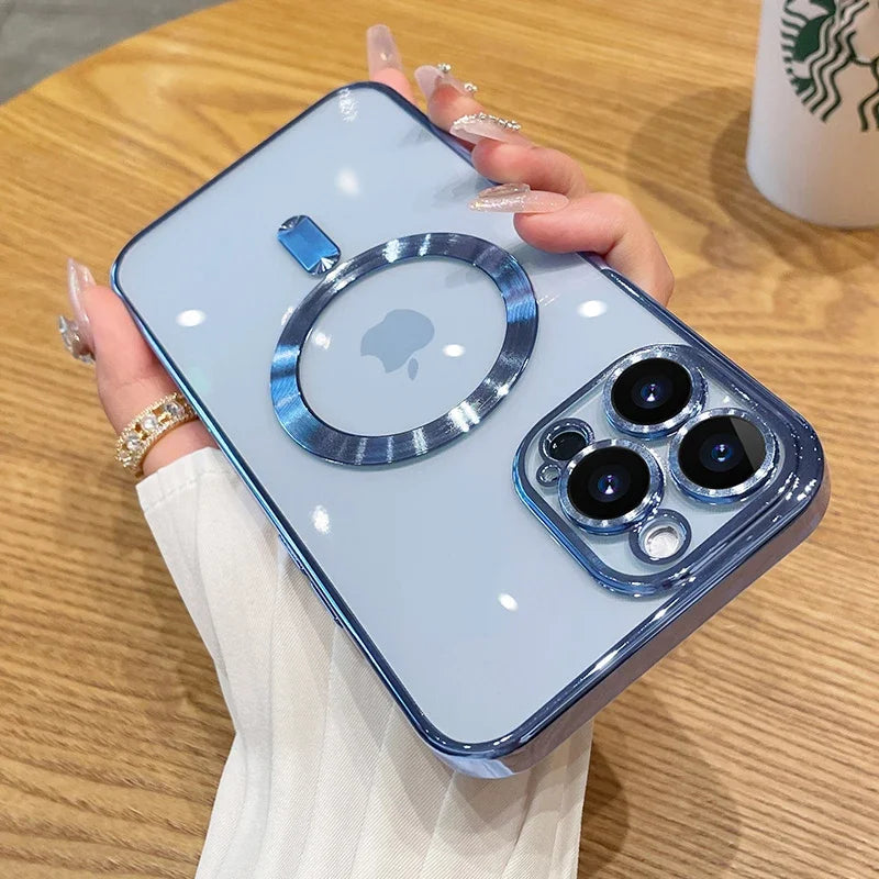 Magnetic Plating Case For iPhone