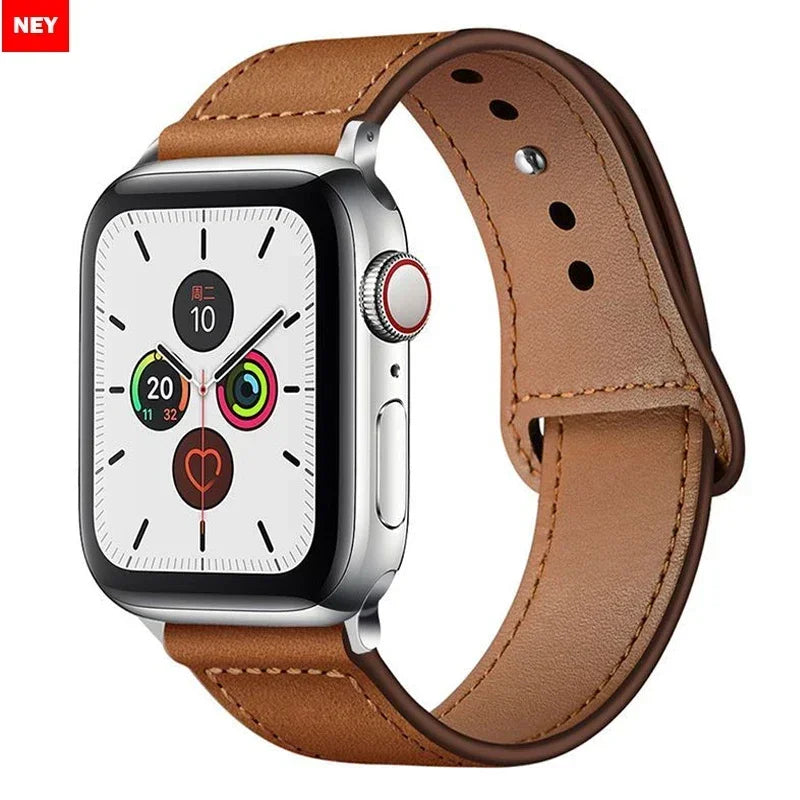Leather strap For Apple watch band