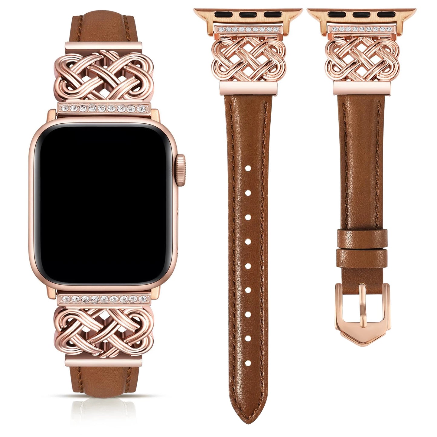 Leather strap apple watch