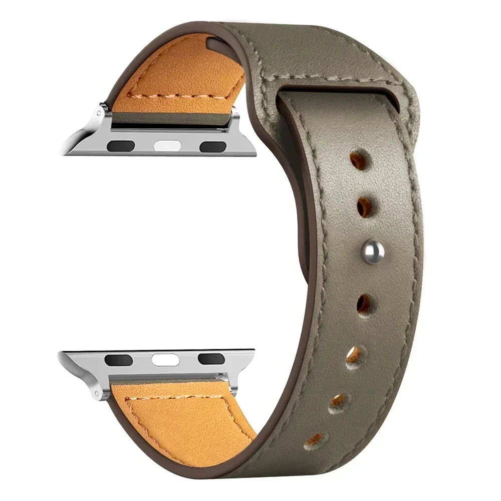 Leather strap For Apple watch band