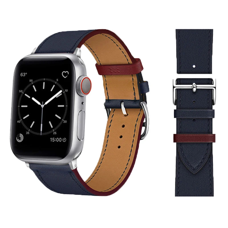Leather Strap For Apple Watch Band