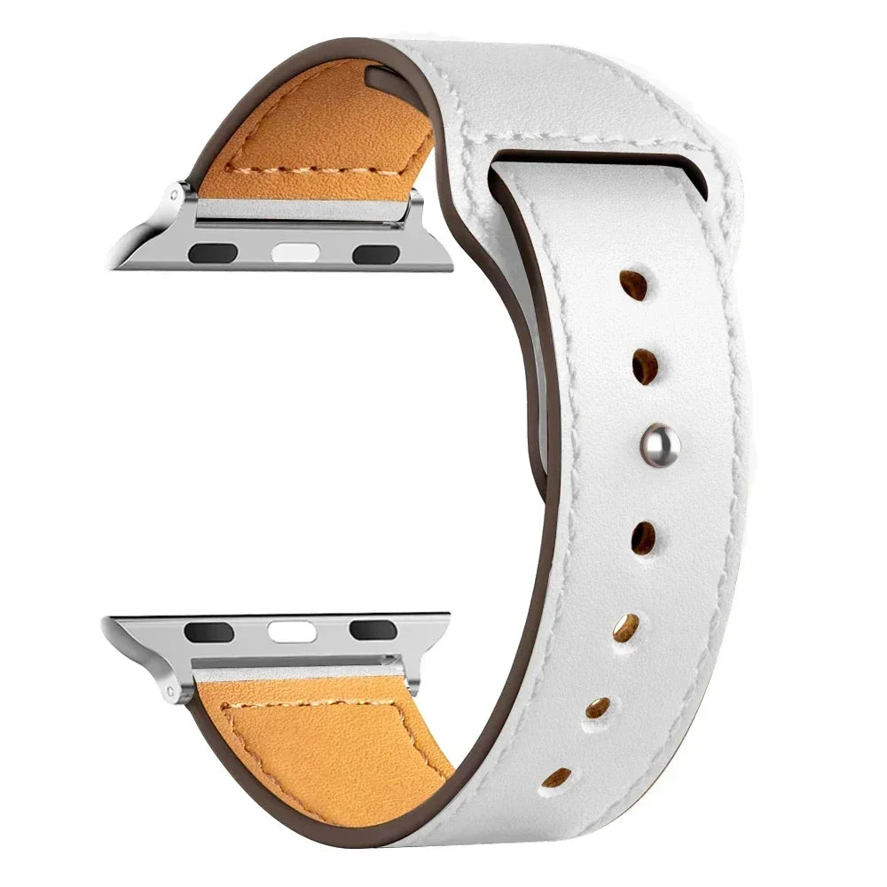 Leather strap For Apple watch band