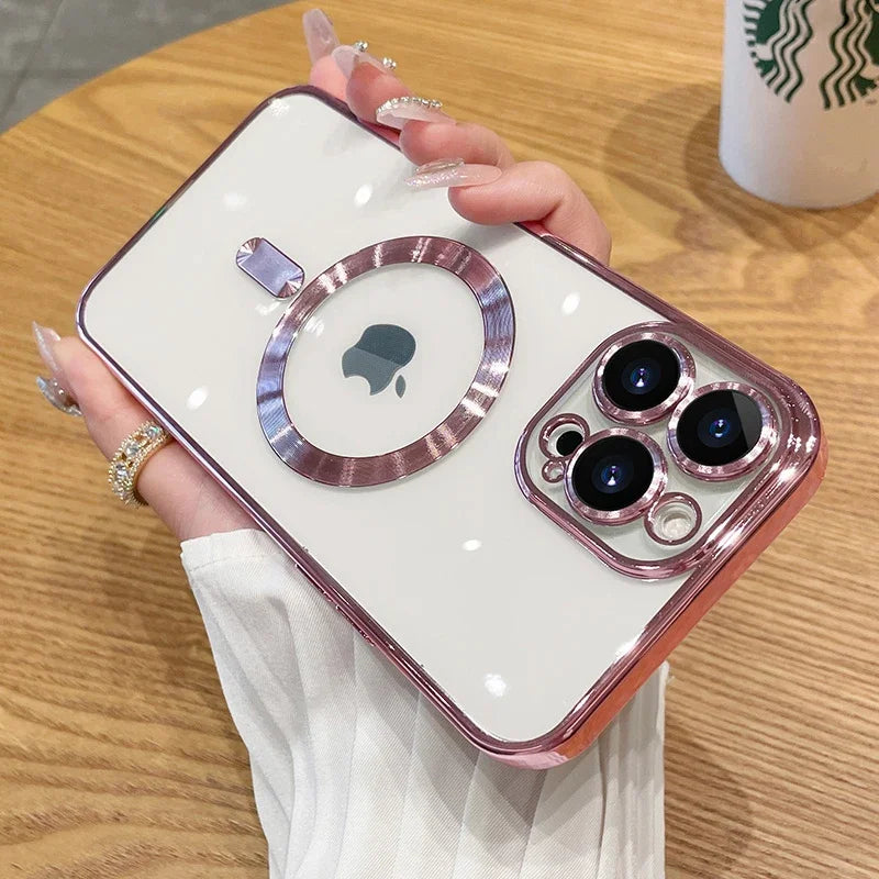Magnetic Plating Case For iPhone
