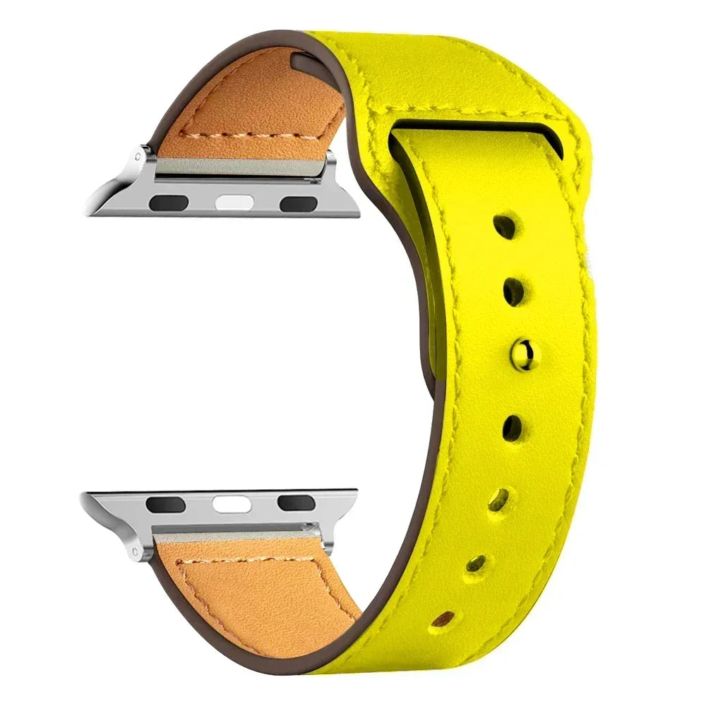 Leather strap For Apple watch band