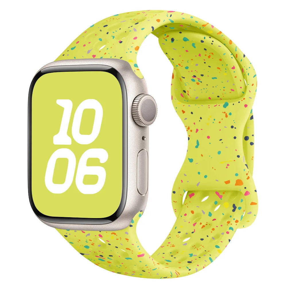 Silicone Strap for Apple Watch Band Ultra 2 49mm 46mm 42mm 45mm 44mm 40 41mm Transparent Bracelet IWatch Series S10 9 8 7 6 5 SE