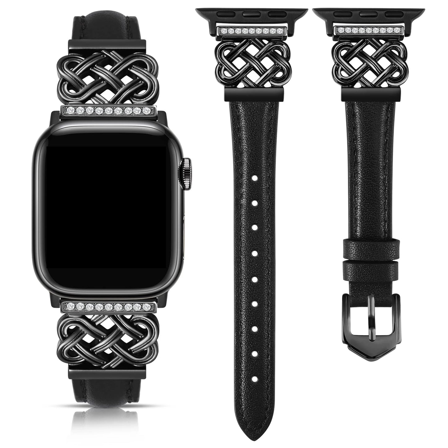 Leather strap apple watch