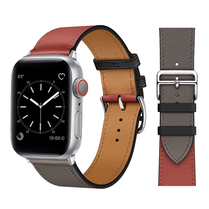 Leather Strap For Apple Watch Band