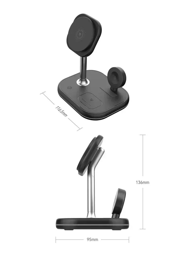 Magnetic 3 in 1 Wireless Charger Stand