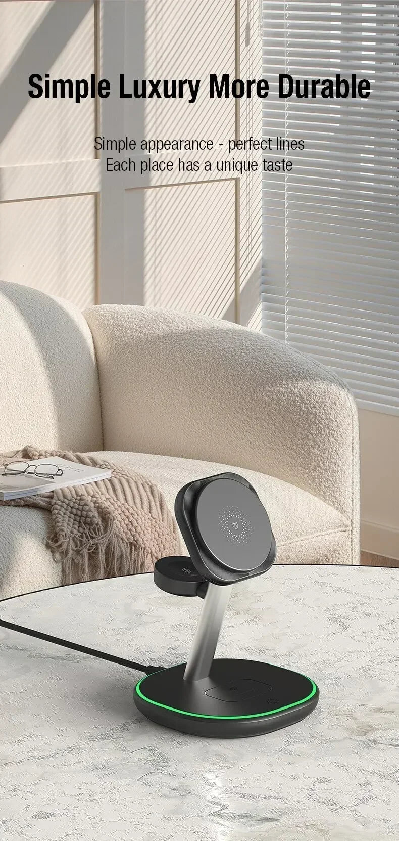 Magnetic 3 in 1 Wireless Charger Stand