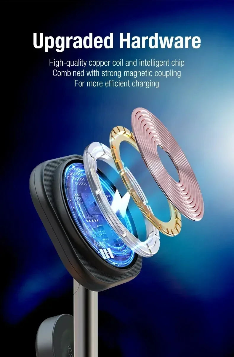 Magnetic 3 in 1 Wireless Charger Stand