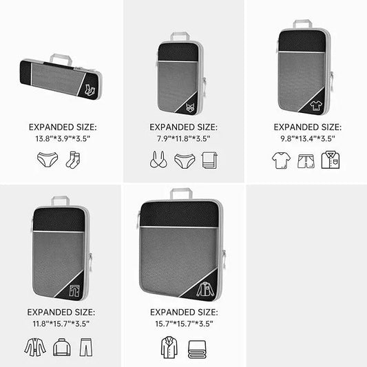Compressed & Expandable Travel Packing Organizers