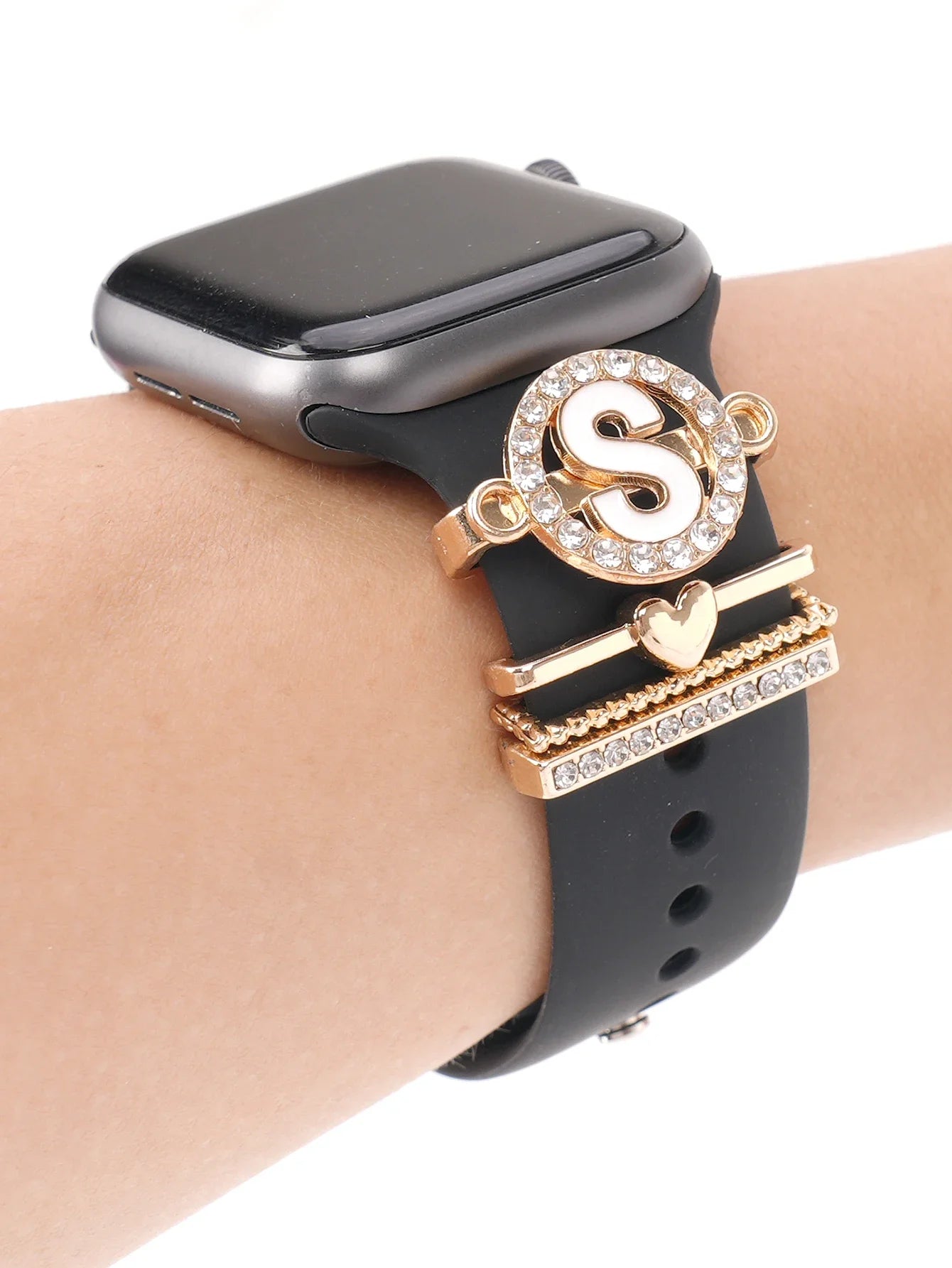 Charms for Apple Watch Band Accessories for Galaxy Watch Series Charm Alphabet Jewelry