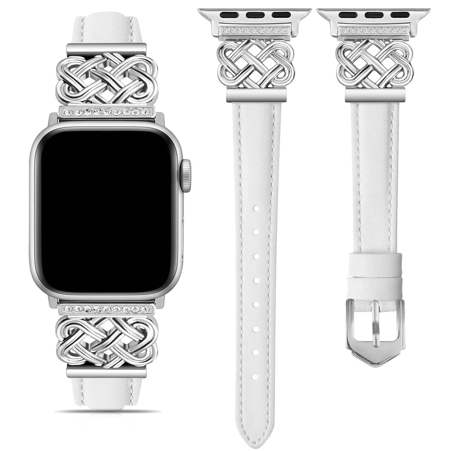Leather strap apple watch