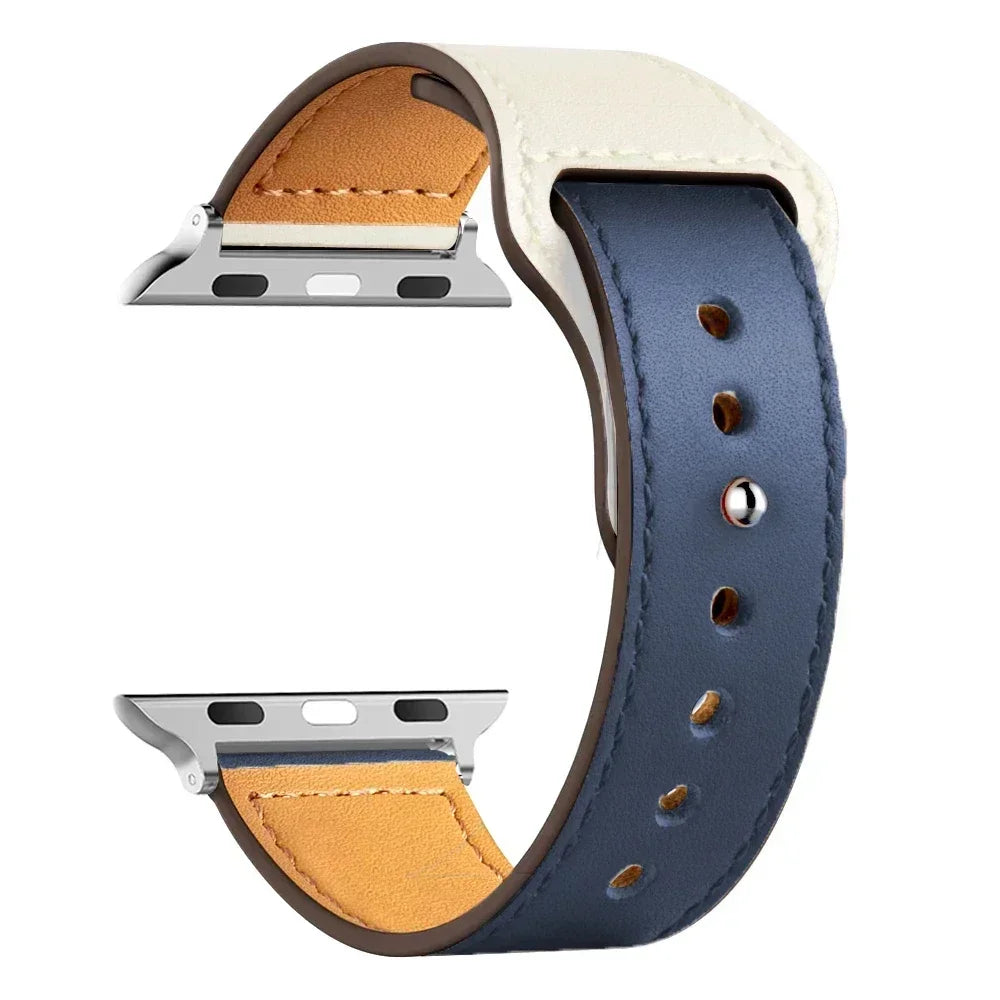 Leather strap For Apple watch band