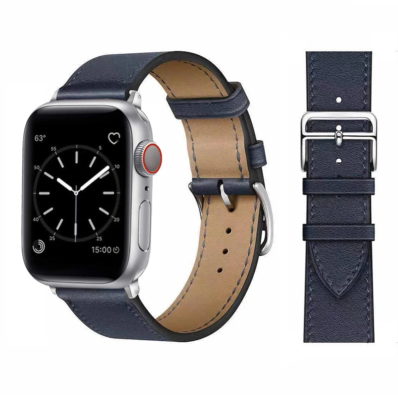 Leather Strap For Apple Watch Band