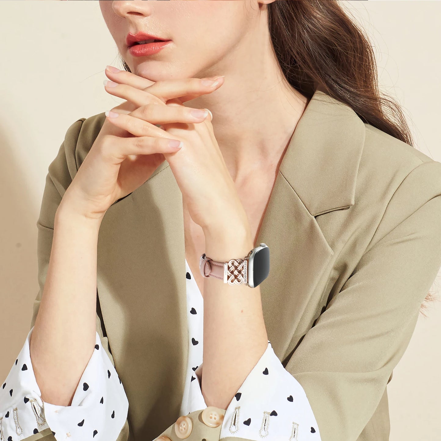 Leather strap apple watch