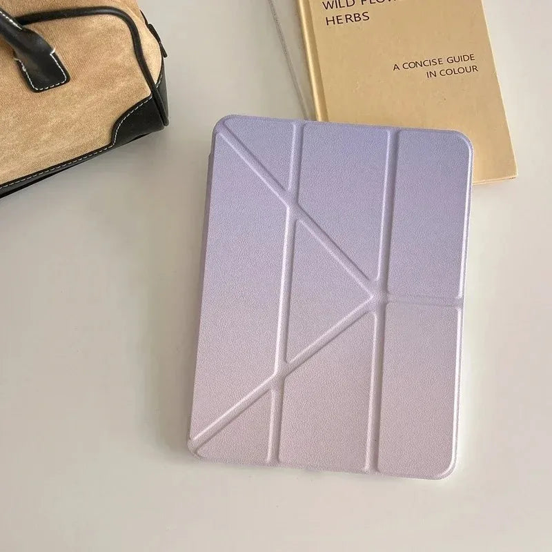 Gradient Y Fold Case for iPad A16 11th 2025 Pro12.9 5th 6th Air11 13'' Pro11 M4 10.2 10th 9th 8th 7th Case for iPad Air4 5 10.9