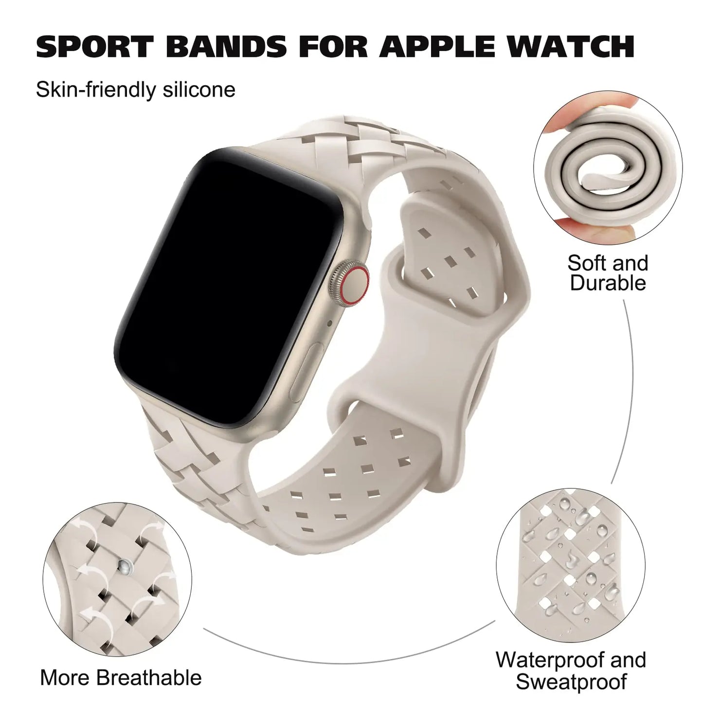Braided Strap For Apple Watch Band