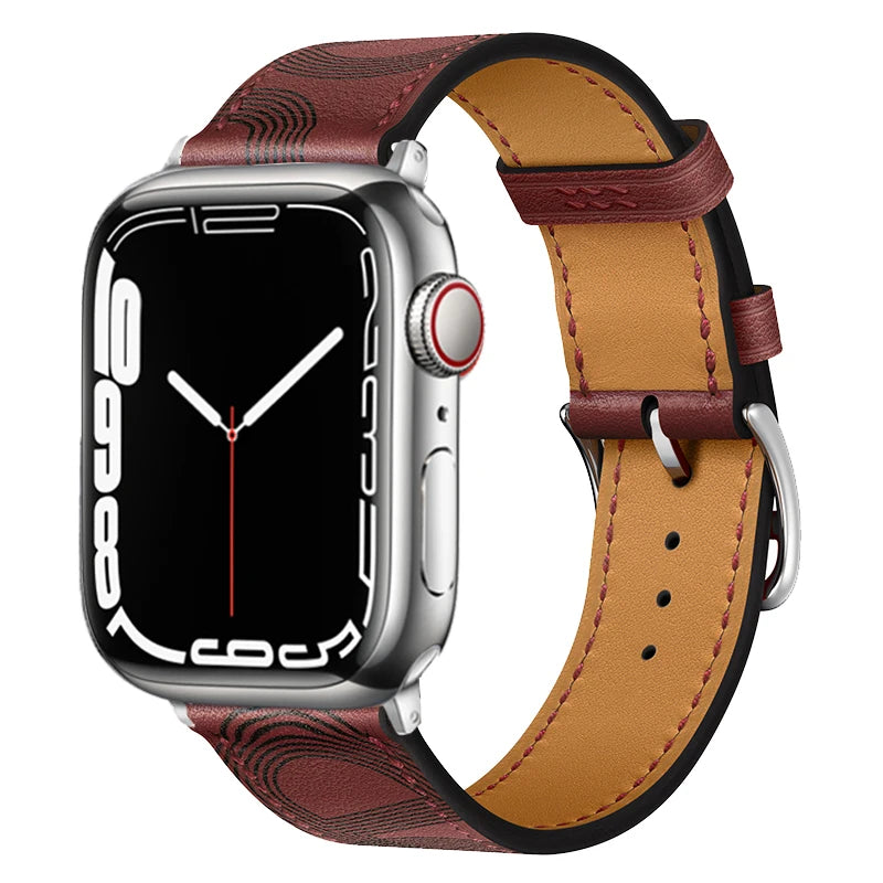 Leather Strap For Apple Watch Band